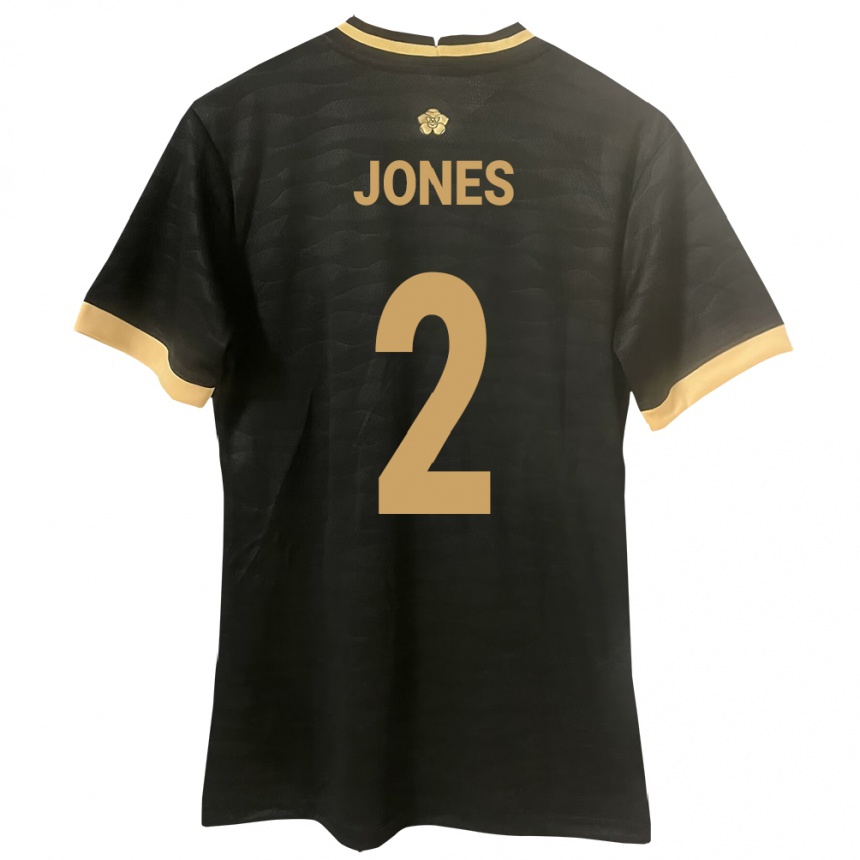 Kids Football Panama Joseph Jones #2 Black Away Jersey 24-26 T-Shirt Canada