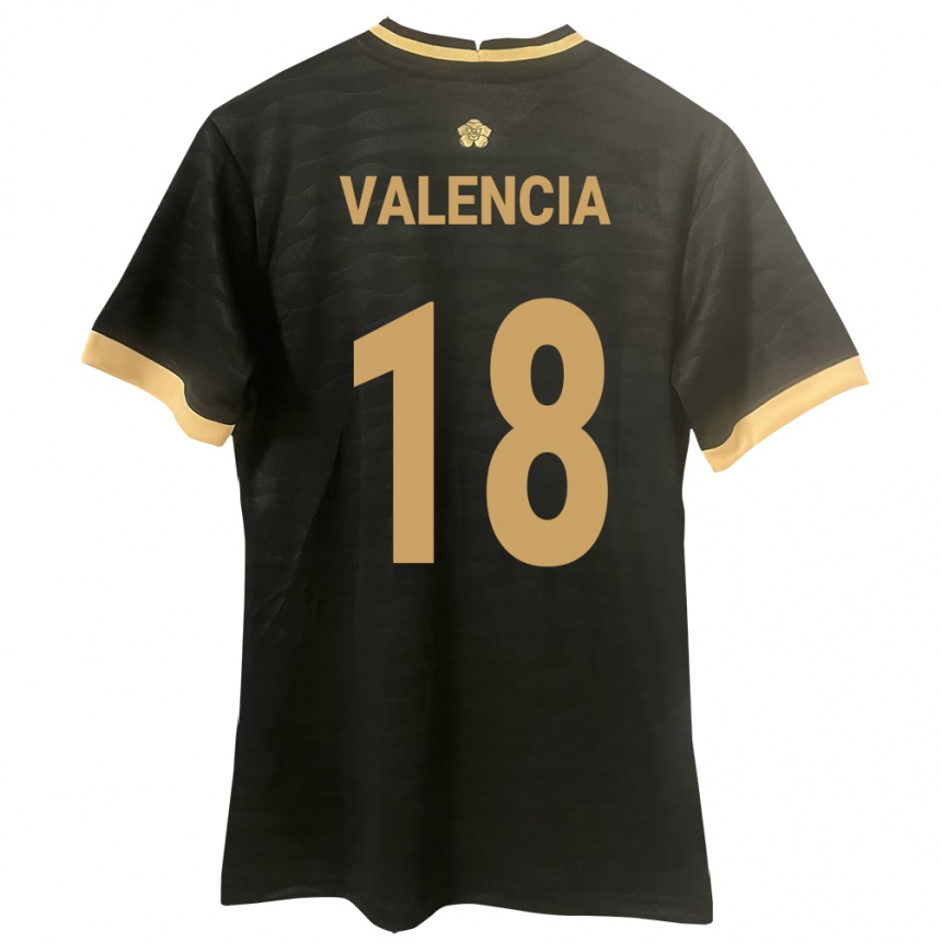 Kids Football Panama Omar Valencia #18 Black Away Jersey 24-26 T-Shirt Canada