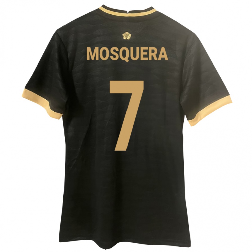 Kids Football Panama Rafael Mosquera #7 Black Away Jersey 24-26 T-Shirt Canada