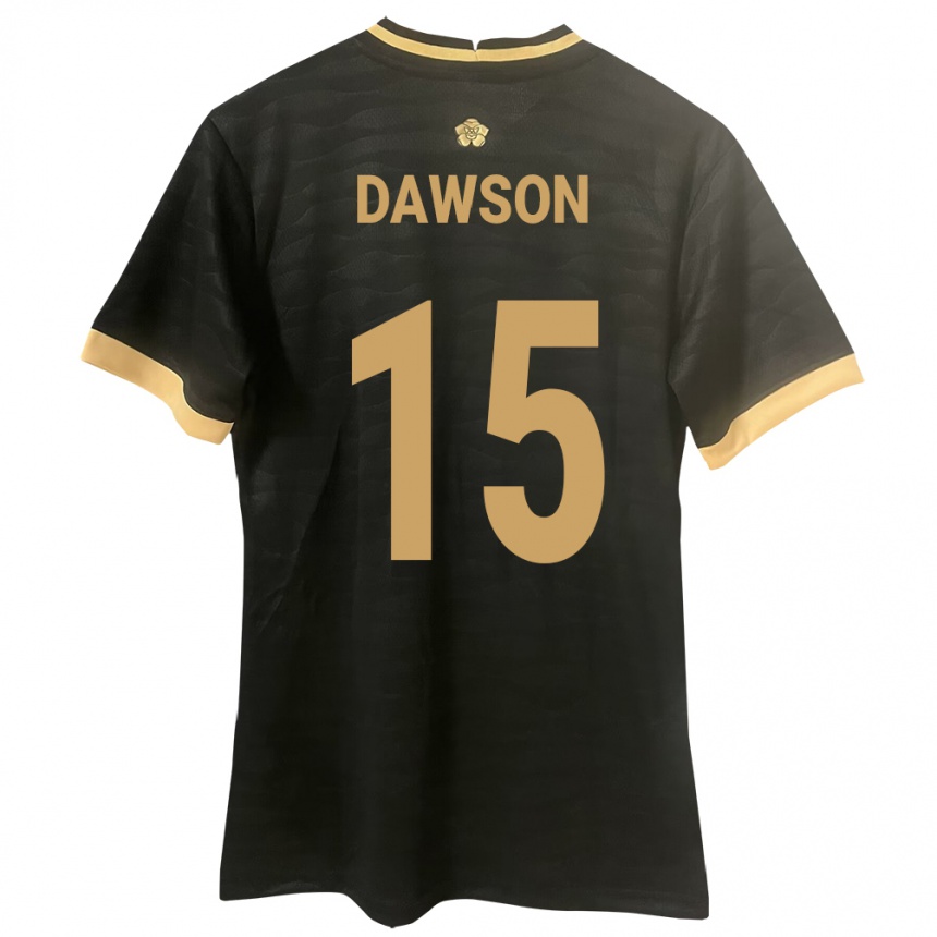 Kids Football Panama Didier Dawson #15 Black Away Jersey 24-26 T-Shirt Canada