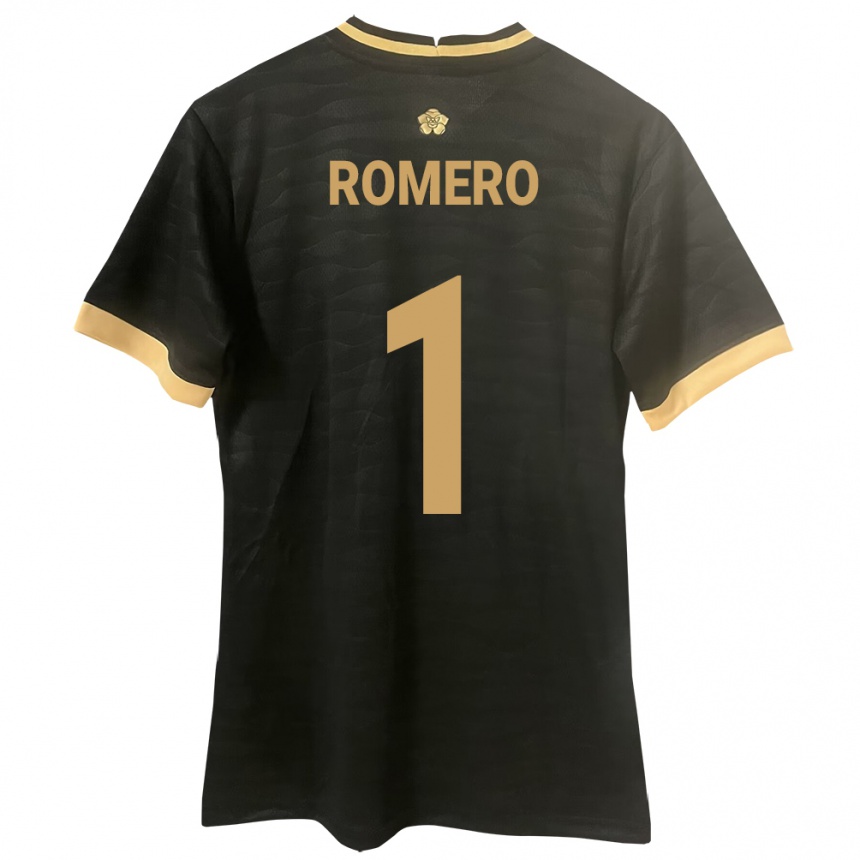 Kids Football Panama Manuel Romero #1 Black Away Jersey 24-26 T-Shirt Canada