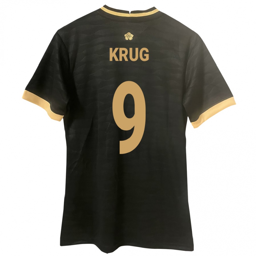 Kids Football Panama Frederick Krug #9 Black Away Jersey 24-26 T-Shirt Canada