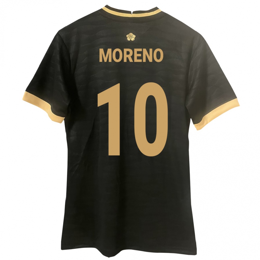 Kids Football Panama Éric Moreno #10 Black Away Jersey 24-26 T-Shirt Canada