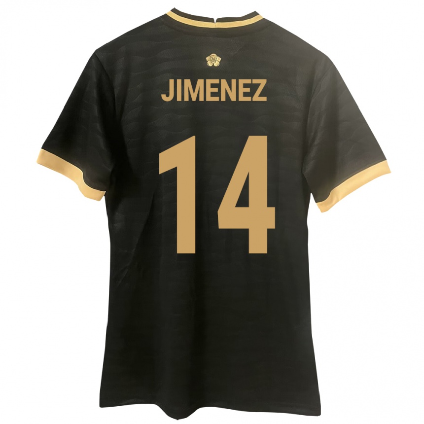 Kids Football Panama Juan Jiménez #14 Black Away Jersey 24-26 T-Shirt Canada