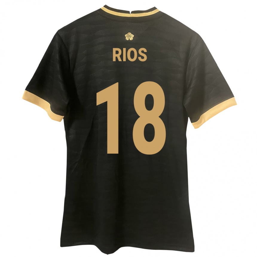 Kids Football Panama Héctor Ríos #18 Black Away Jersey 24-26 T-Shirt Canada