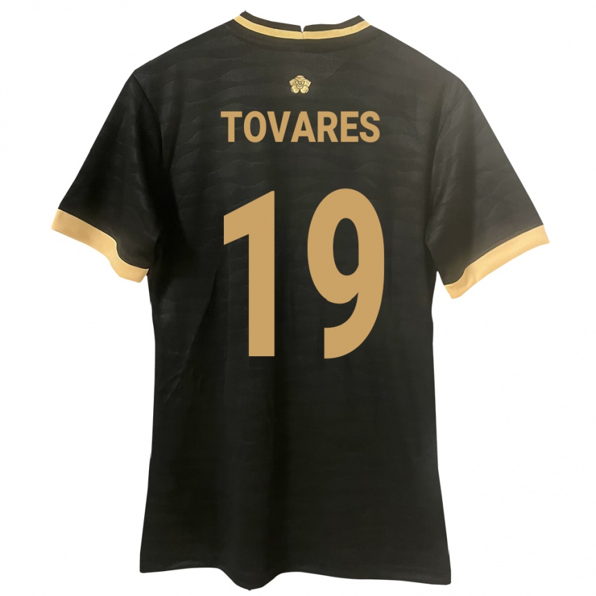 Kids Football Panama Kahir Tovares #19 Black Away Jersey 24-26 T-Shirt Canada