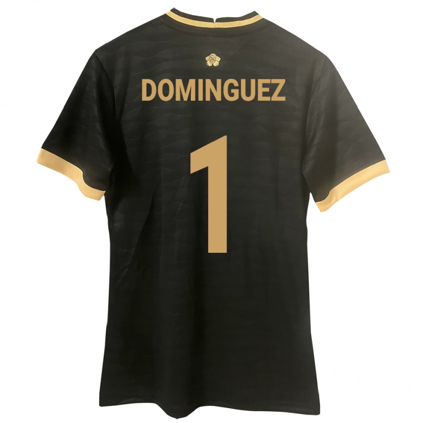 Kids Football Panama Valeska Domínguez #1 Black Away Jersey 24-26 T-Shirt Canada