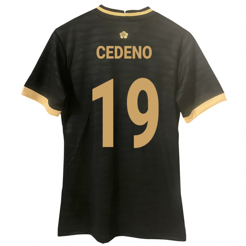 Kids Football Panama Lineth Cedeño #19 Black Away Jersey 24-26 T-Shirt Canada