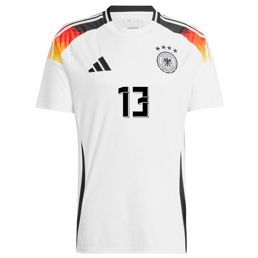 Men Football Germany Thomas Muller #13 White Home Jersey 24-26 T-Shirt Canada