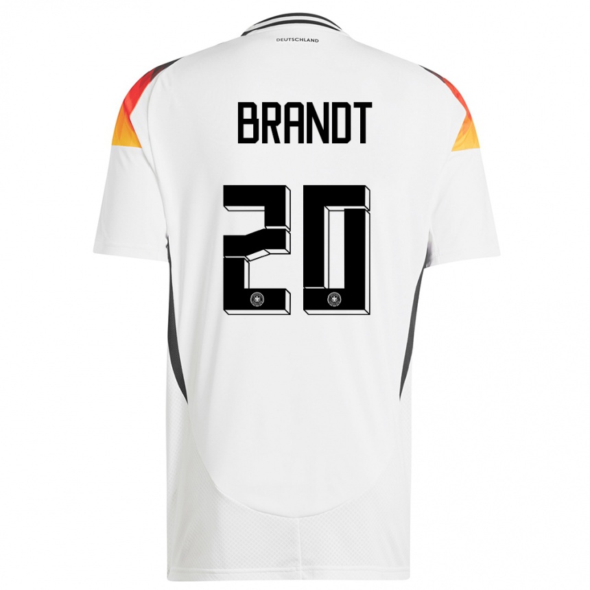 Men Football Germany Julian Brandt #20 White Home Jersey 24-26 T-Shirt Canada