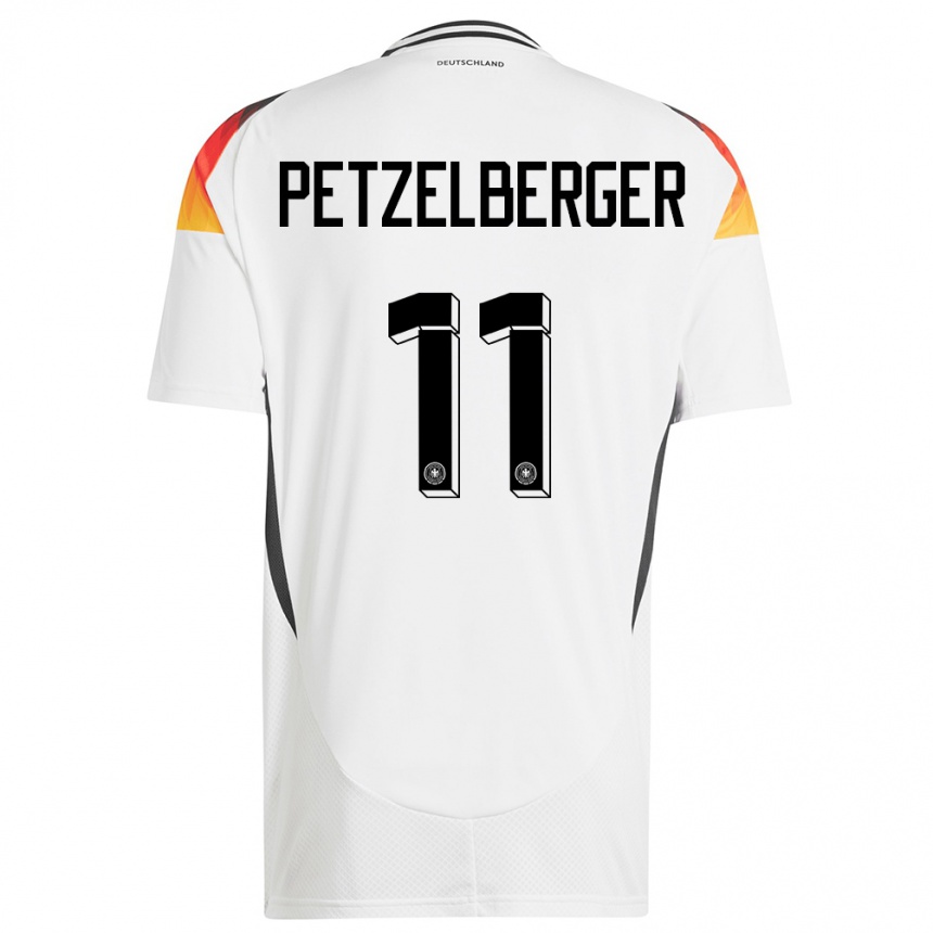 Men Football Germany Ramona Petzelberger #11 White Home Jersey 24-26 T-Shirt Canada