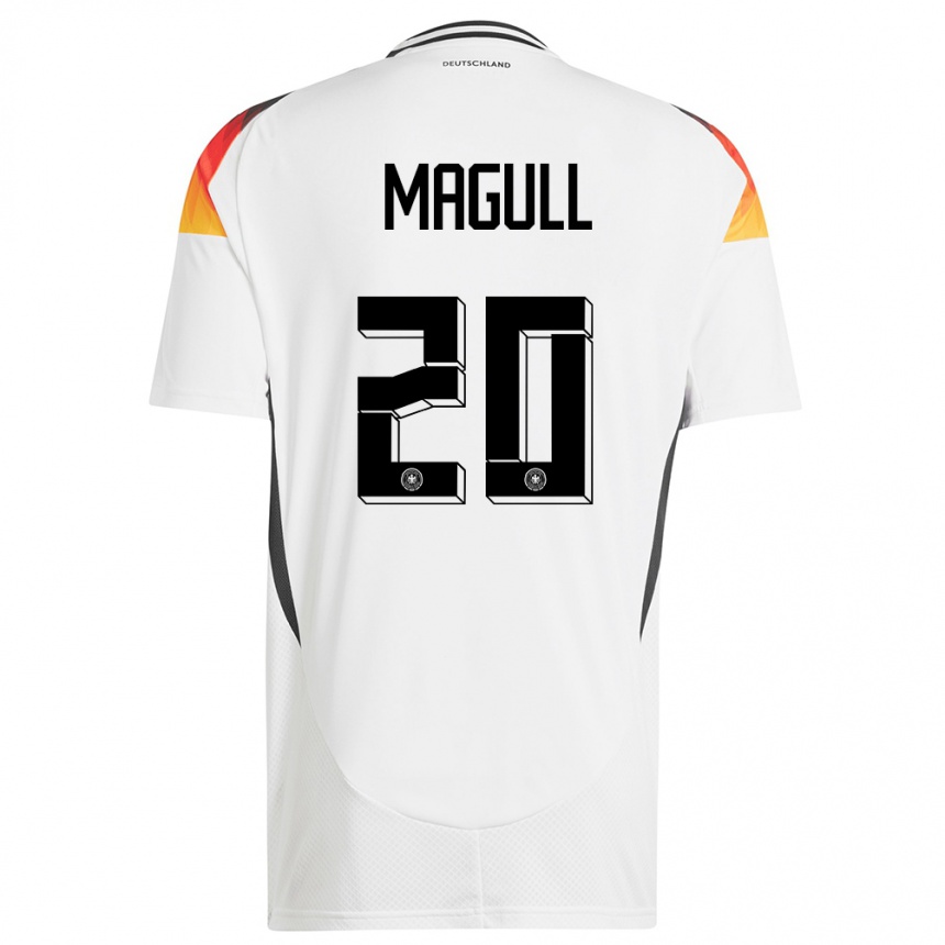 Men Football Germany Lina Magull #20 White Home Jersey 24-26 T-Shirt Canada