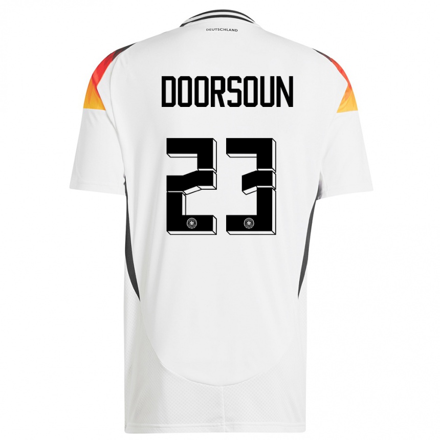 Men Football Germany Sara Doorsoun #23 White Home Jersey 24-26 T-Shirt Canada