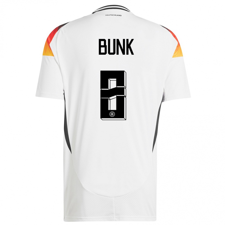 Men Football Germany Daniel Bunk #8 White Home Jersey 24-26 T-Shirt Canada