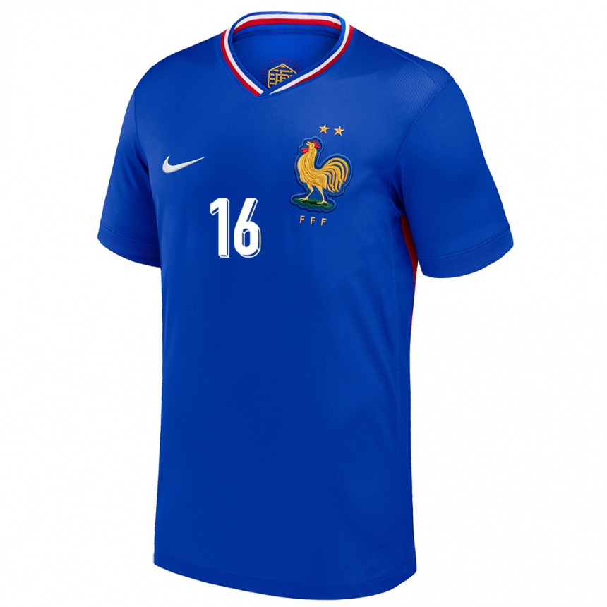 Men Football France Yahia Fofana #16 Blue Home Jersey 24-26 T-Shirt Canada