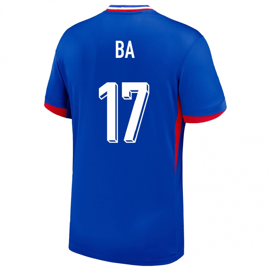 Men Football France Abdoullah Ba #17 Blue Home Jersey 24-26 T-Shirt Canada