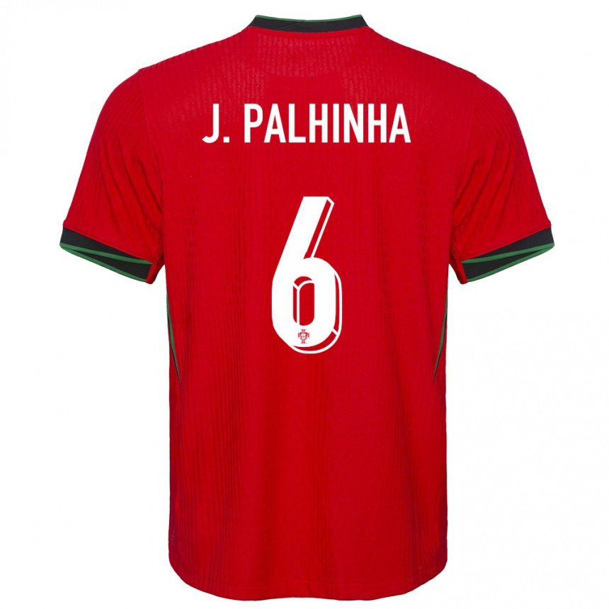 Men Football Portugal Joao Palhinha #6 Red Home Jersey 24-26 T-Shirt Canada