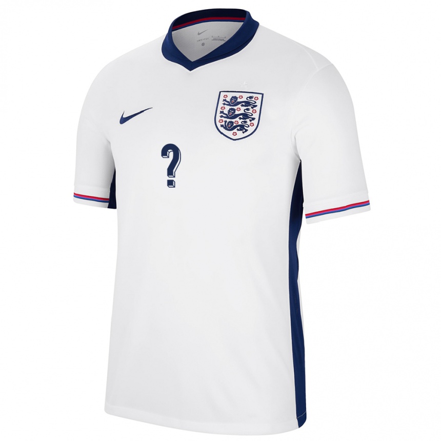 Men Football England Your Name #0 White Home Jersey 24-26 T-Shirt Canada