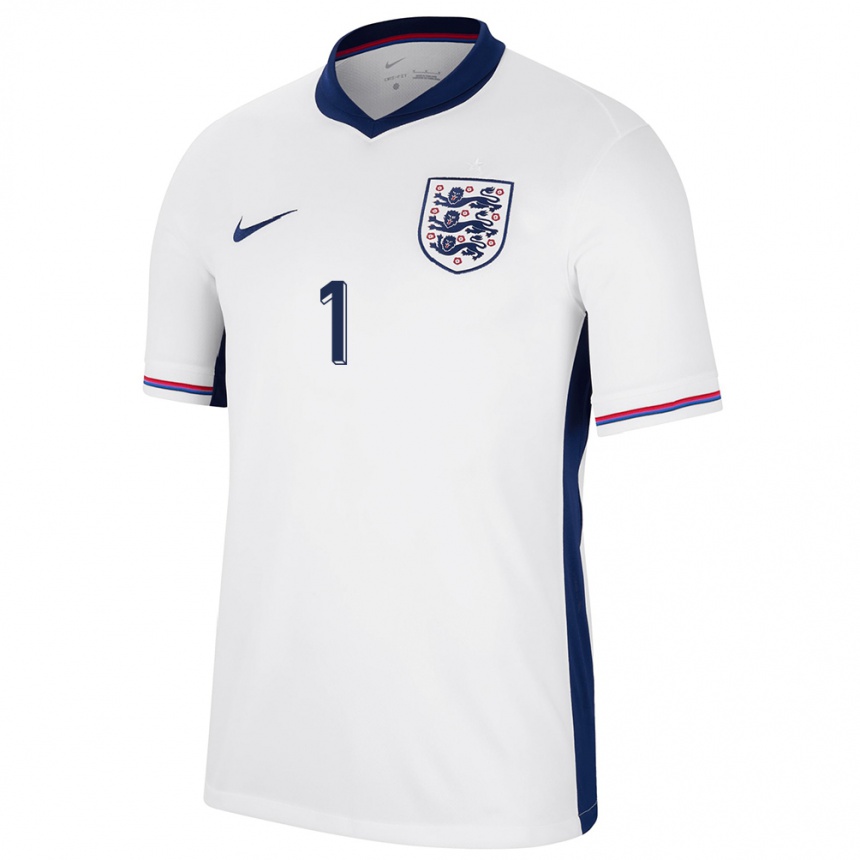 Men Football England James Beadle #1 White Home Jersey 24-26 T-Shirt Canada