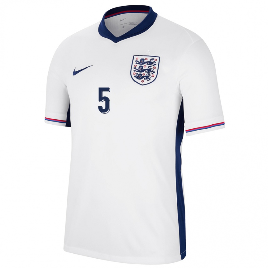 Men Football England John Stones #5 White Home Jersey 24-26 T-Shirt Canada