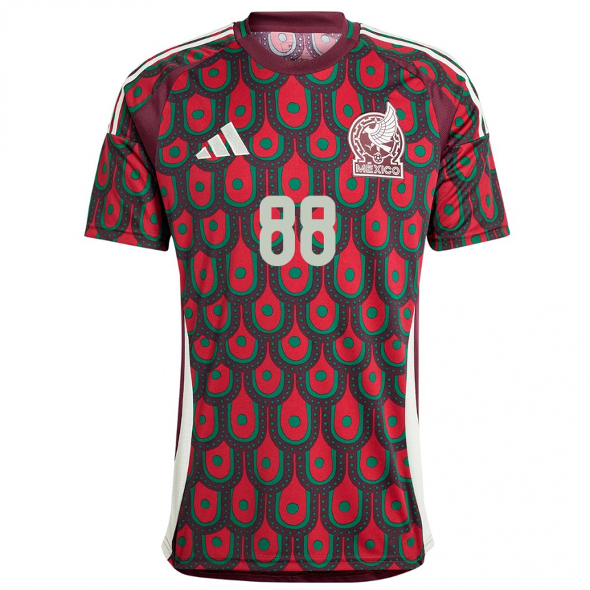 Men Football Mexico Maricarmen Reyes #88 Maroon Home Jersey 24-26 T-Shirt Canada