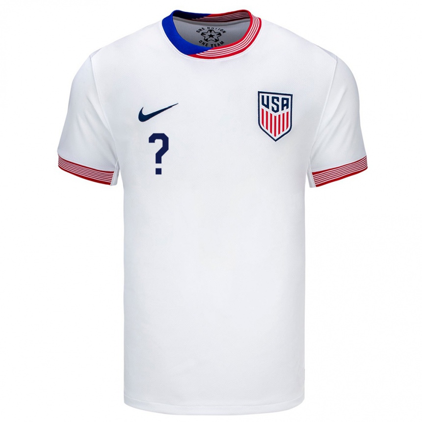 Men Football United States Your Name #0 White Home Jersey 24-26 T-Shirt Canada