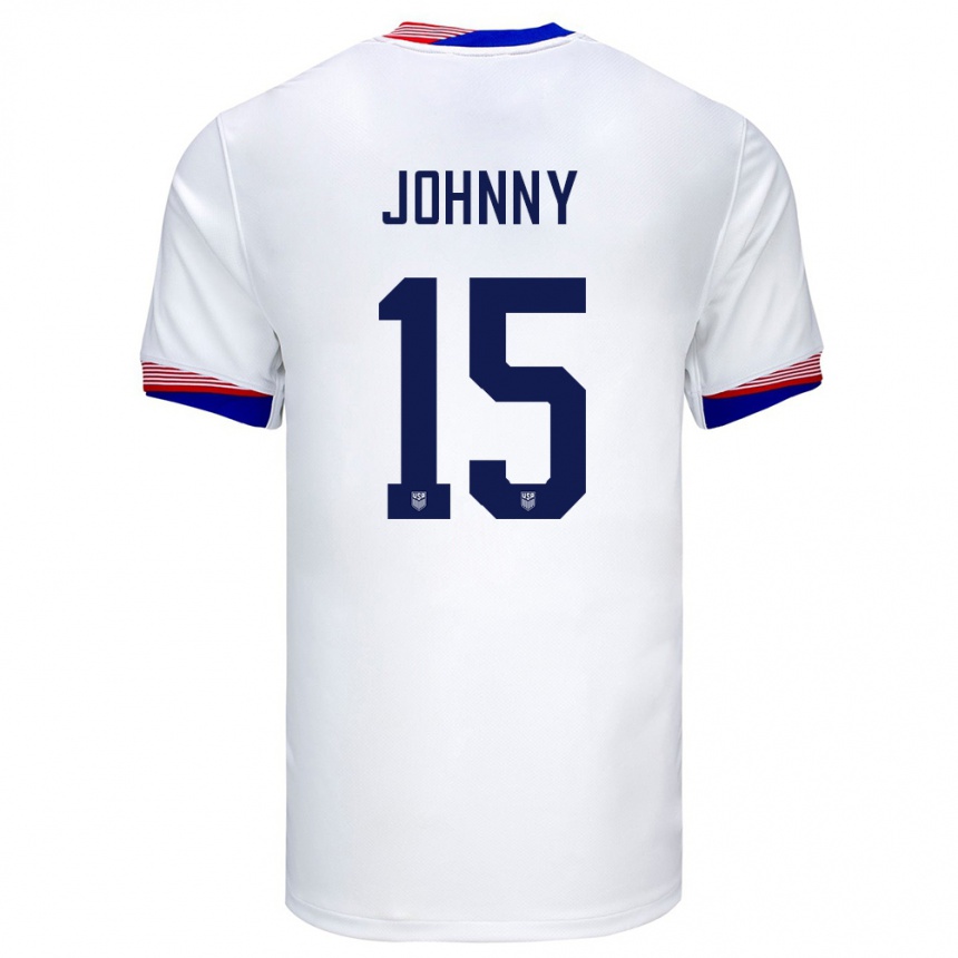 Men Football United States Johnny #15 White Home Jersey 24-26 T-Shirt Canada