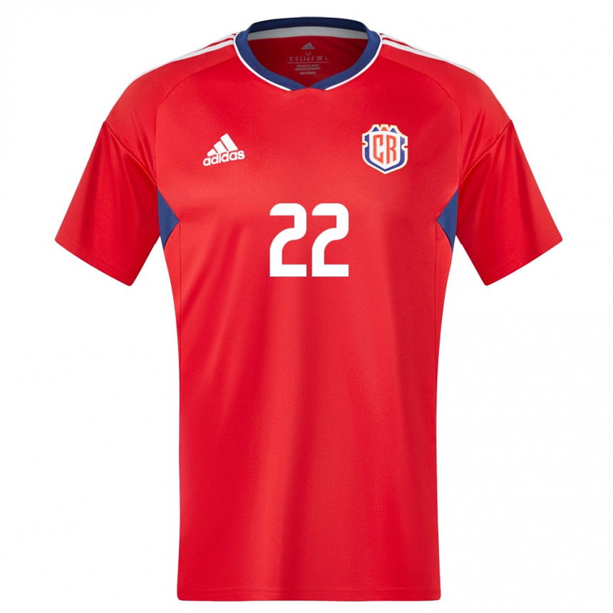 Men Football Costa Rica Carlos Martinez #22 Red Home Jersey 24-26 T-Shirt Canada