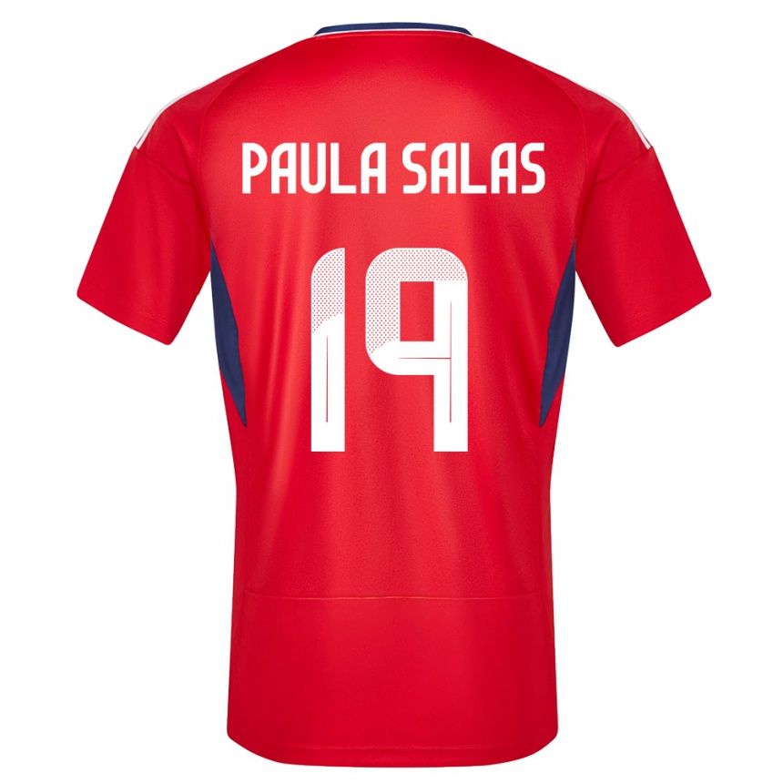 Men Football Costa Rica Maria Paula Salas #19 Red Home Jersey 24-26 T-Shirt Canada