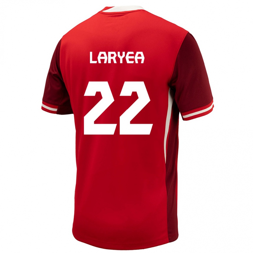 Men Football Canada Richie Laryea #22 Red Home Jersey 24-26 T-Shirt Canada