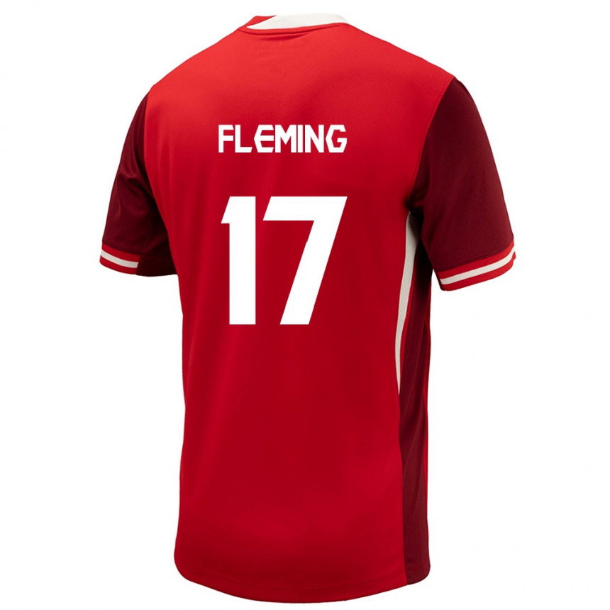 Men Football Canada Jessie Fleming #17 Red Home Jersey 24-26 T-Shirt Canada