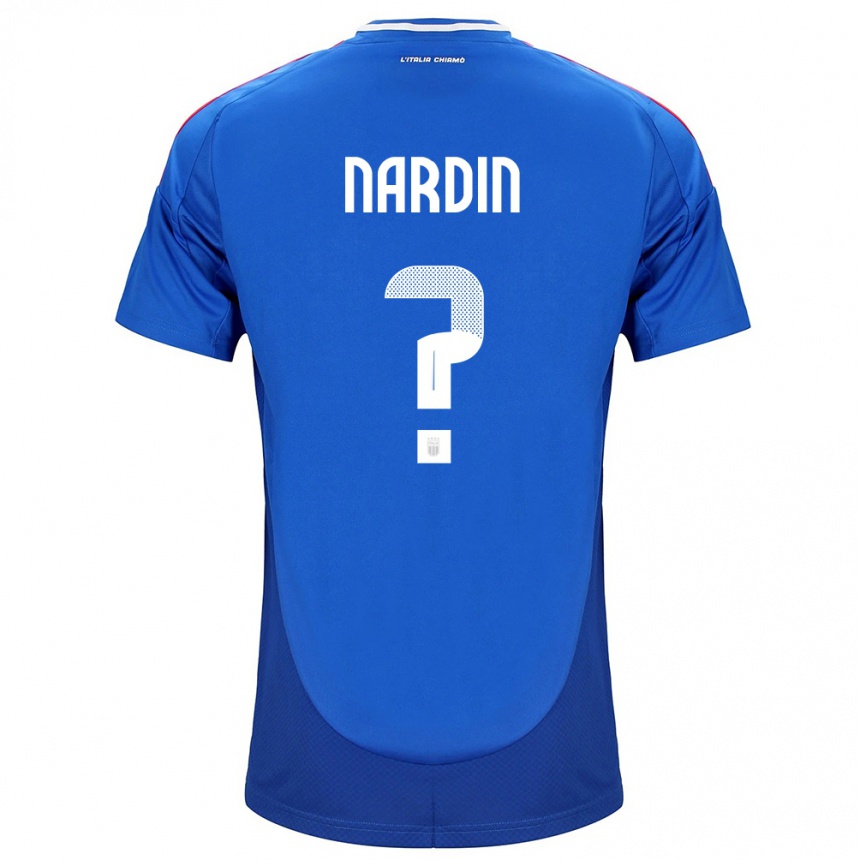 Men Football Italy Federico Nardin #0 Blue Home Jersey 24-26 T-Shirt Canada