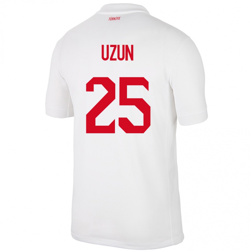 Men Football Turkey Can Uzun #25 White Home Jersey 24-26 T-Shirt Canada