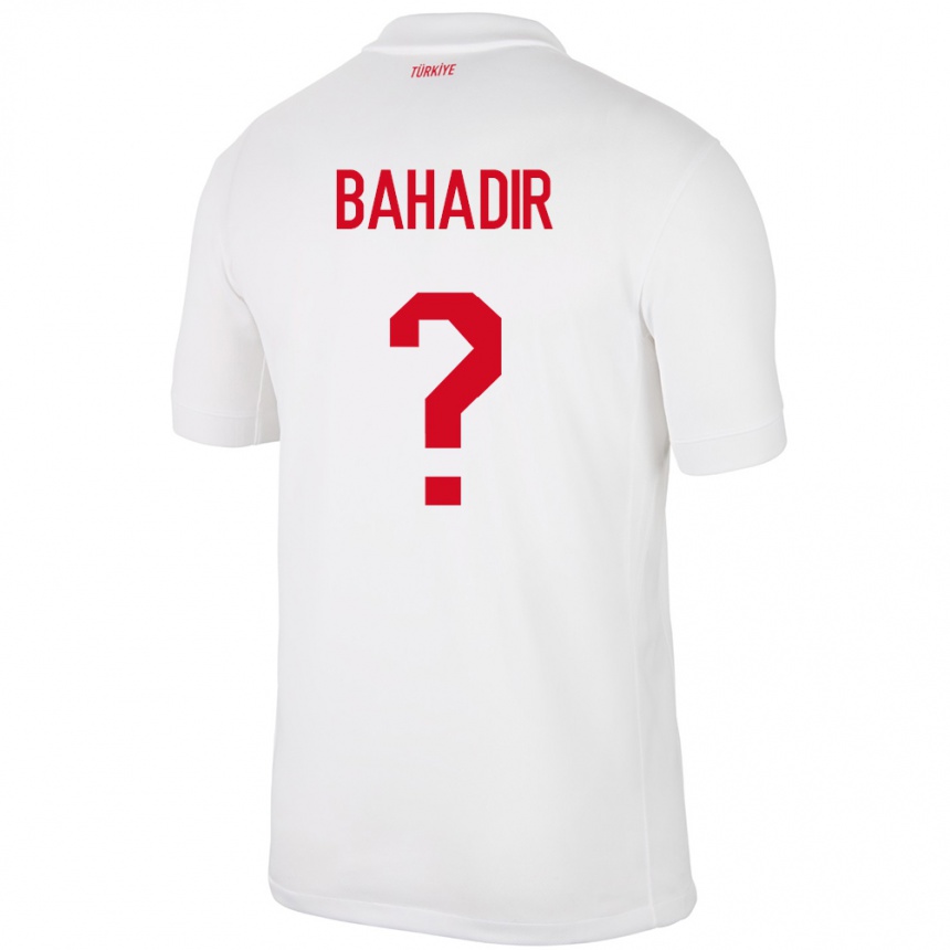 Men Football Turkey Arda Bahadir #0 White Home Jersey 24-26 T-Shirt Canada