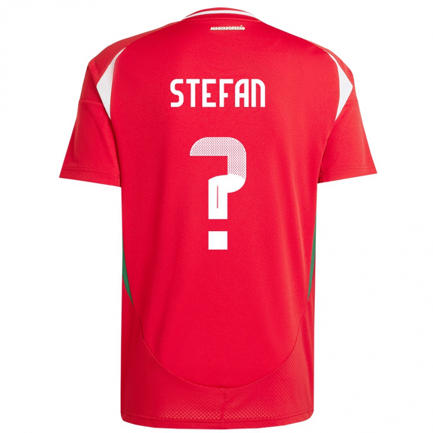 Men Football Hungary Raúl Stefan #0 Red Home Jersey 24-26 T-Shirt Canada