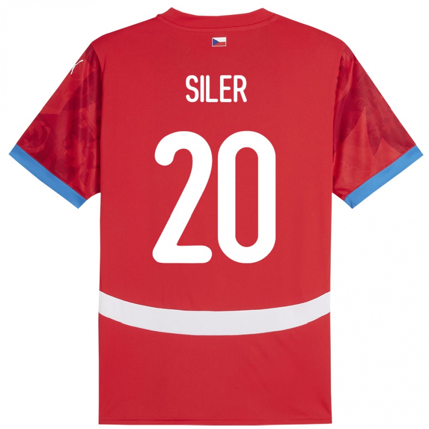 Men Football Czech Republic Radek Siler #20 Red Home Jersey 24-26 T-Shirt Canada