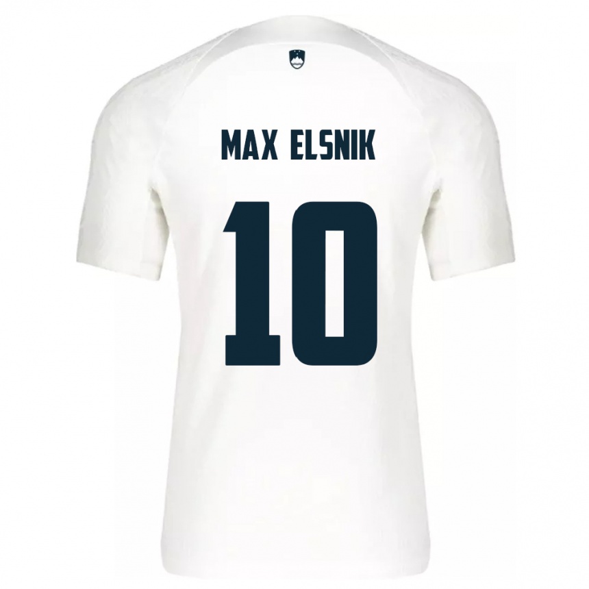 Men Football Slovenia Timi Max Elsnik #10 White Home Jersey 24-26 T-Shirt Canada