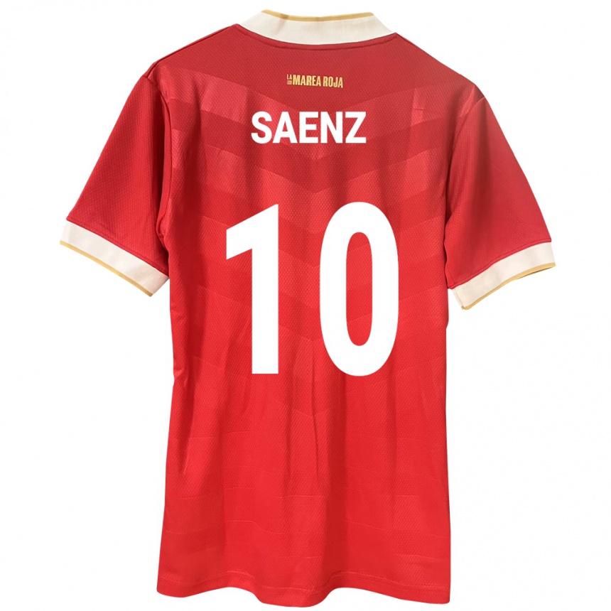 Men Football Panama Gloria Sáenz #10 Red Home Jersey 24-26 T-Shirt Canada