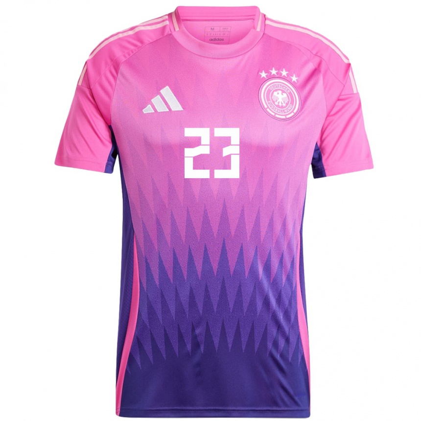 Men Football Germany Noah Atubolu #23 Pink Purple Away Jersey 24-26 T-Shirt Canada