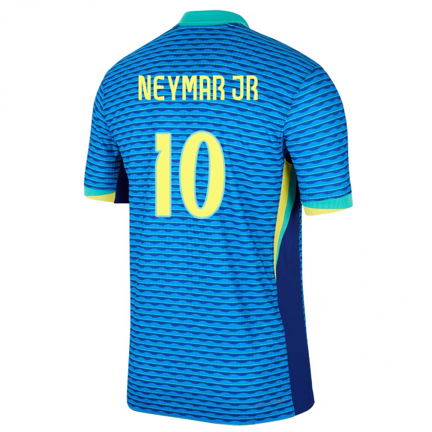 Men Football Brazil Neymar #10 Blue Away Jersey 24-26 T-Shirt Canada