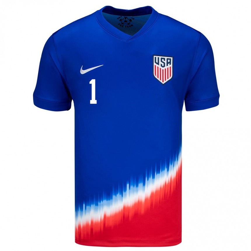 Men Football United States Alexander Borto #1 Blue Away Jersey 24-26 T-Shirt Canada