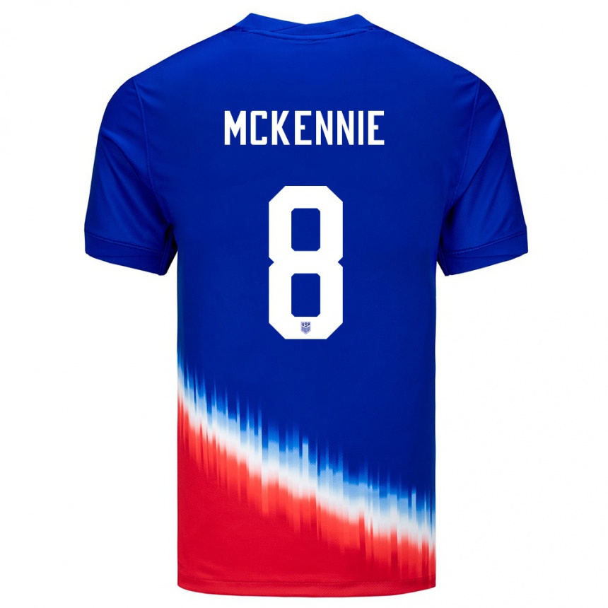 Men Football United States Weston Mckennie #8 Blue Away Jersey 24-26 T-Shirt Canada