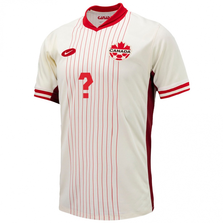 Men Football Canada Antoine Coupland #0 White Away Jersey 24-26 T-Shirt Canada