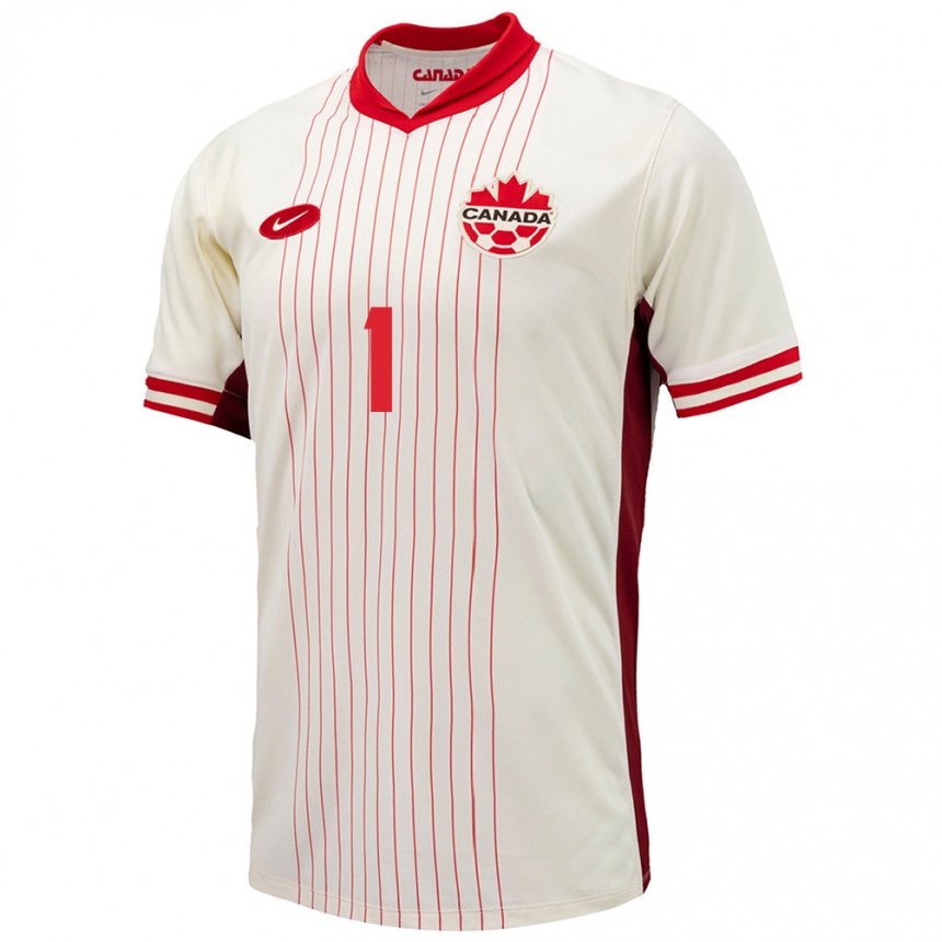 Men Football Canada Ben Alexander #1 White Away Jersey 24-26 T-Shirt Canada