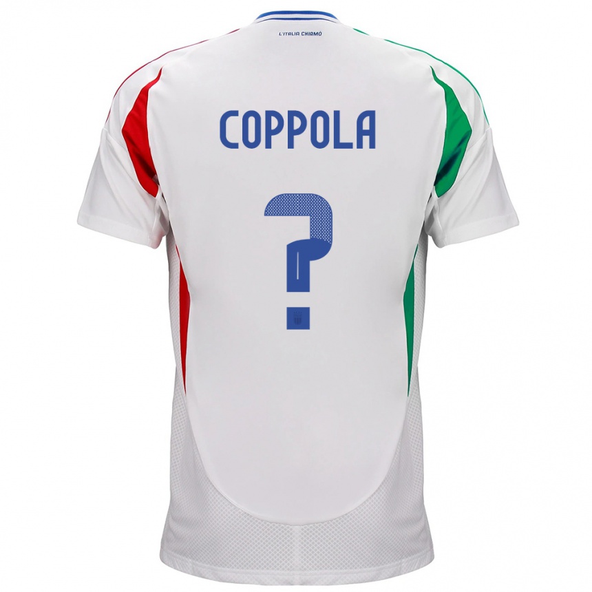 Men Football Italy Diego Coppola #0 White Away Jersey 24-26 T-Shirt Canada