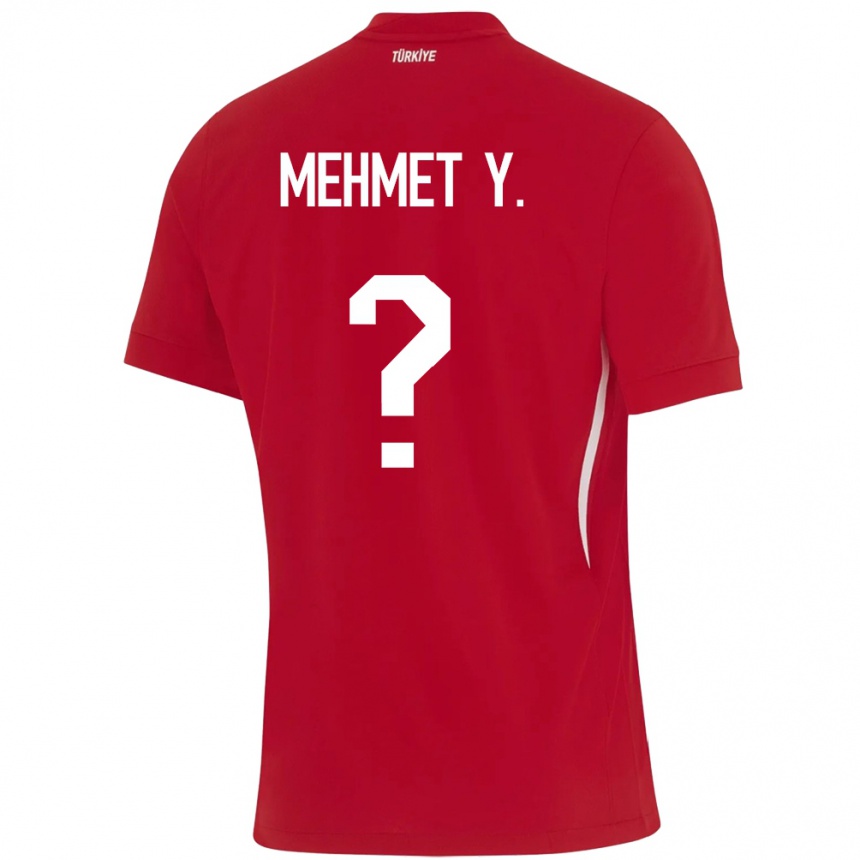 Men Football Turkey Mehmet Yildirim #0 Red Away Jersey 24-26 T-Shirt Canada