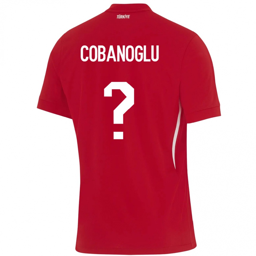 Men Football Turkey Ahmet Çobanoğlu #0 Red Away Jersey 24-26 T-Shirt Canada