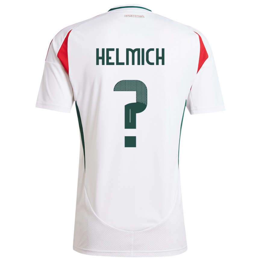 Men Football Hungary Pál Helmich #0 White Away Jersey 24-26 T-Shirt Canada