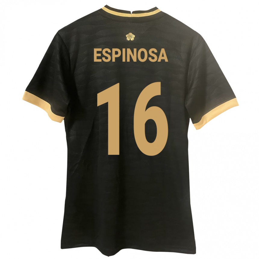 Men Football Panama Rebeca Espinosa #16 Black Away Jersey 24-26 T-Shirt Canada