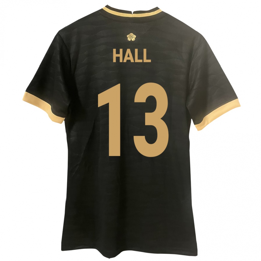 Men Football Panama Gianna Hall #13 Black Away Jersey 24-26 T-Shirt Canada